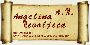 Angelina Nevoljica vizit kartica
